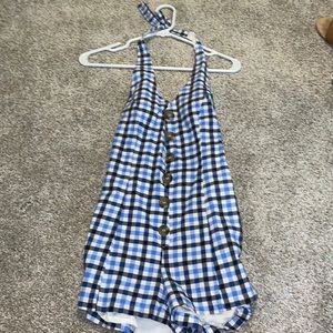 URBAN black and blue romper